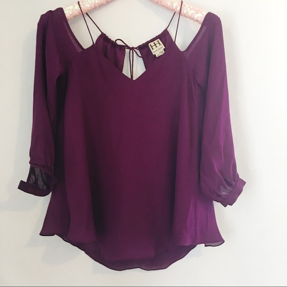 Haute Hippie Tops - Haute Hippie | Cold Shoulder Tie Top
